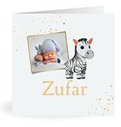 Geboortekaartje naam Zufar j2