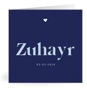 Geboortekaartje naam Zuhayr j3