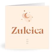 Geboortekaartje naam Zuleica m1