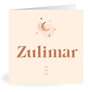 Geboortekaartje naam Zulimar m1