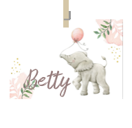 Geboortekaartje naam Betty m2