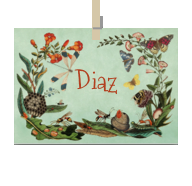 Geboortekaartje naam Diaz u2