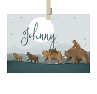Geboortekaartje naam Johnny j2