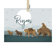 Geboortekaartje naam Reyan j2