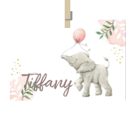 Geboortekaartje naam Tiffany m2