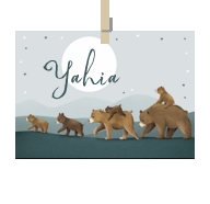 Geboortekaartje naam Yahia j2