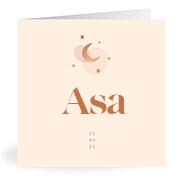 Geboortekaartje naam Ása m1