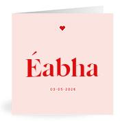 Geboortekaartje naam Éabha m3