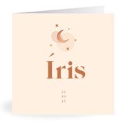 Geboortekaartje naam Íris m1