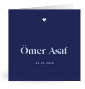 Geboortekaartje naam Ömer Asaf j3