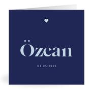 Geboortekaartje naam Özcan j3